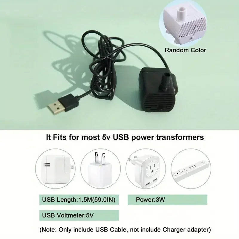 Smart USB Pet Water Fountain for cats and dogs